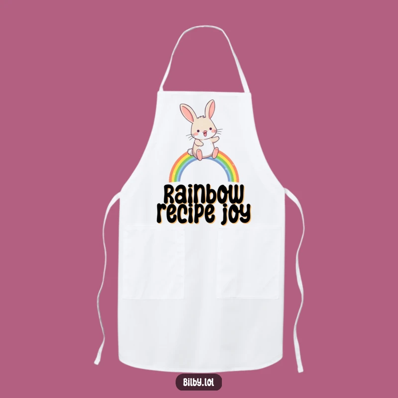 Funny Rainbow Bilby Apron - Whimsical Kitchen Fun & Magic Gift