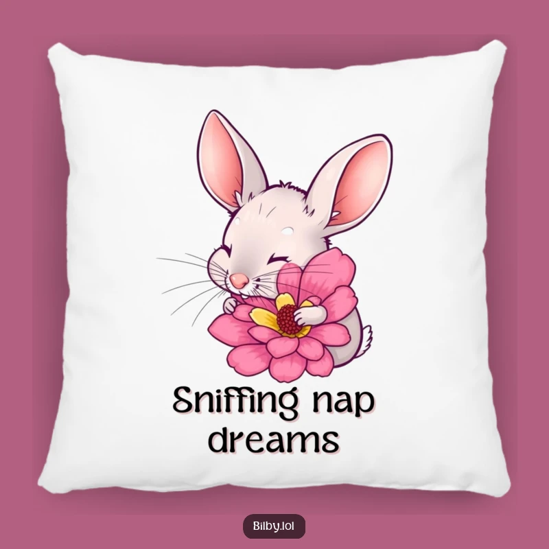 Funny Bilby Flower Pillow - Cozy Comfort with Excitable Charm Gift