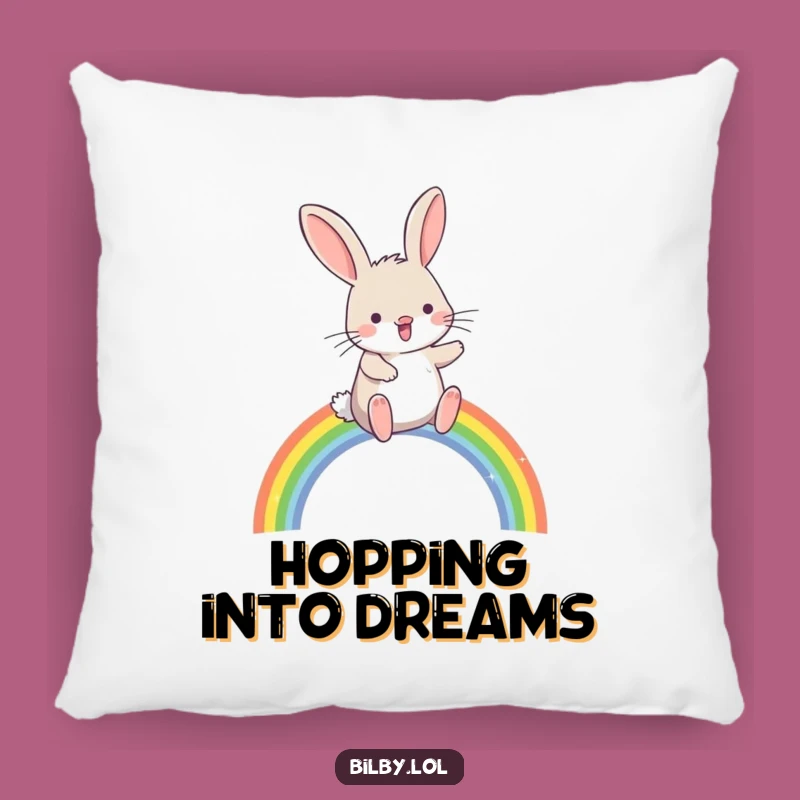 Funny Rainbow Bilby Pillow - Cozy Comfort with Magical Charm Gift