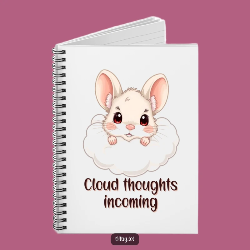 Funny Bilby Cloud Notebook - Jot Down Ideas with Curious Charm Gift