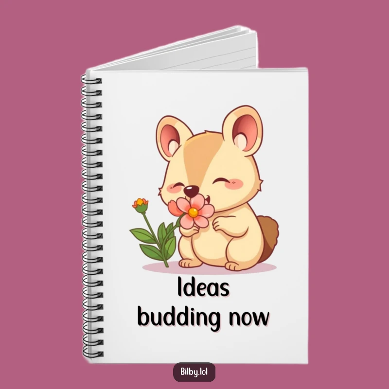 Funny Sniffing Marsupial Notebook: Cute Flower Sniffer for Notes, Thoughtful Funny Gift!